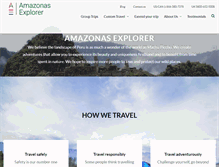 Tablet Screenshot of amazonas-explorer.com